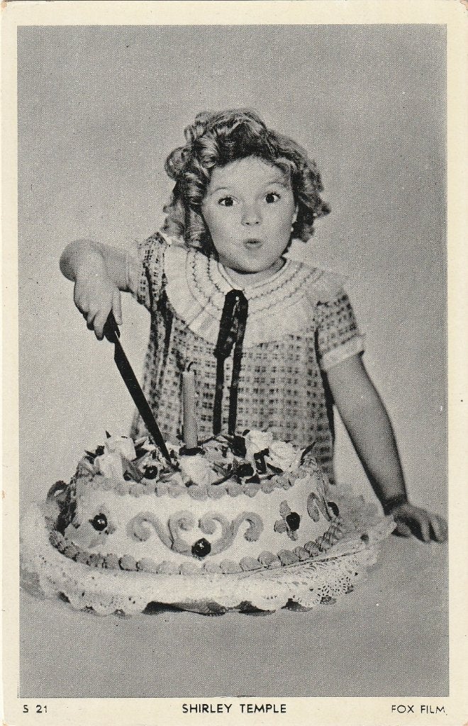 FILMSTER SHIRLEY TEMPLE JAREN 30 ZEER MOOIE OUDE KAART KO473, Verzamelen, Ophalen of Verzenden, 1920 tot 1940, Ongelopen