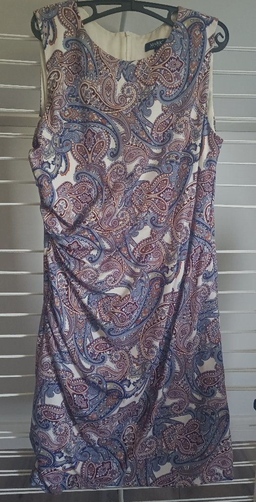 Zomerse jurk, MARK van der, maat 42, zgan, Kleding | Dames, Jurken, Blauw, Maat 42/44 (L), Ophalen of Verzenden, Zo goed als nieuw