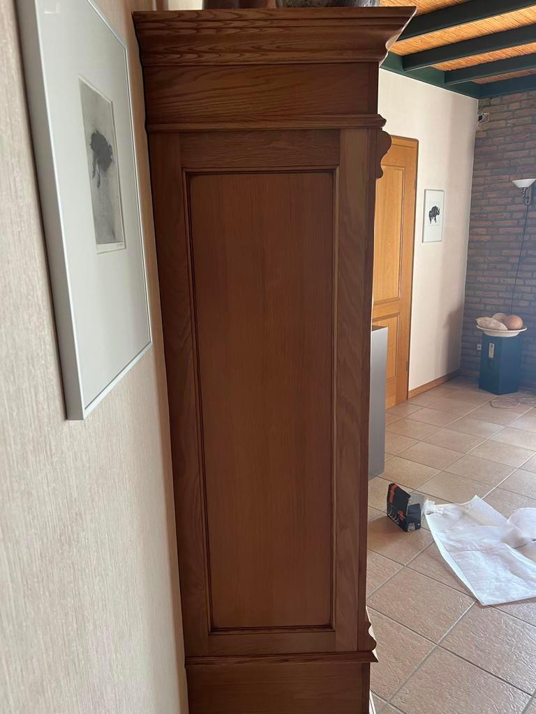 Mooie licht eiken kast met lade, Ophalen of Verzenden, Gebruikt