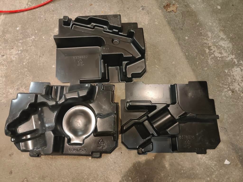 Makita inlay voor gereedschapskoffer (3 stuks), Ophalen of Verzenden, Gebruikt