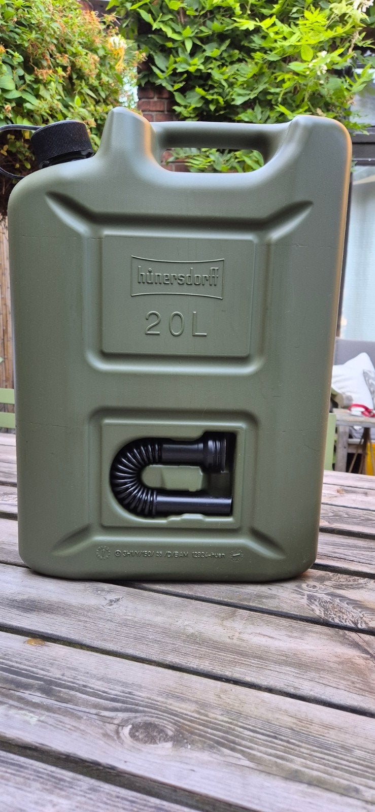 Hünersdorff Jerrycan 20L - Olijfgroen, Ophalen of Verzenden, Gebruikt