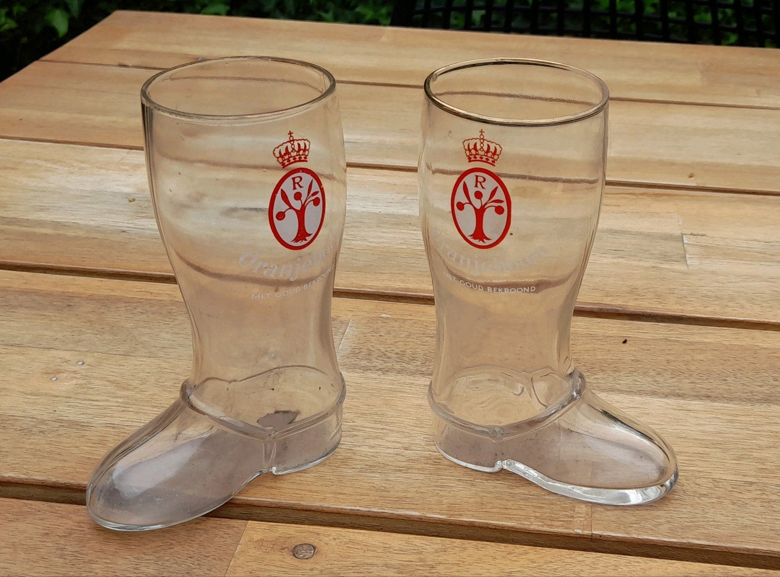 Unieke Laars Bierglazen - Oranjeboom, Ophalen of Verzenden