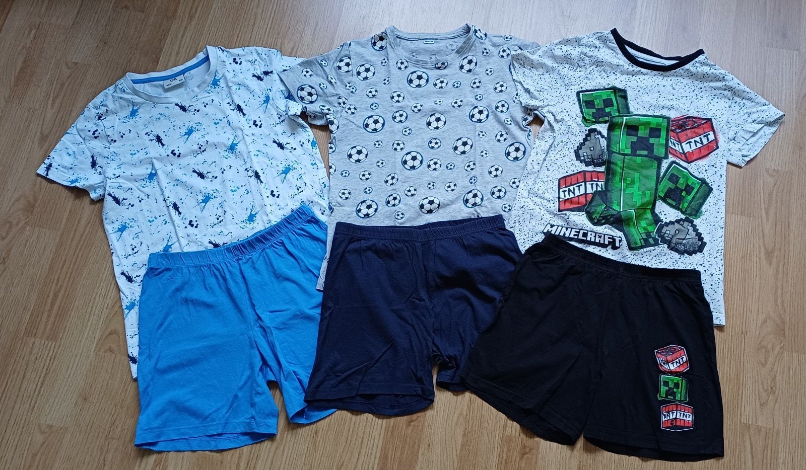 Pyjama's 3 stuks - Maat 146, 146/152 en 152, Nacht- of Onderkleding, Gebruikt, Ophalen of Verzenden, Jongen