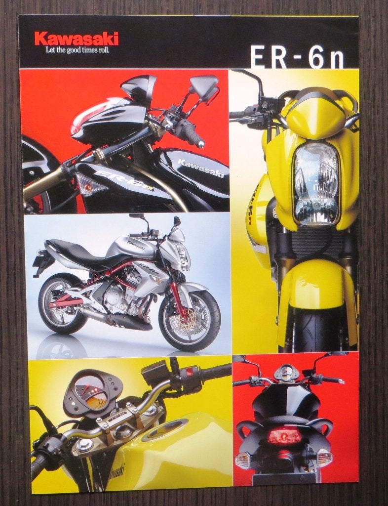 Folder Kawasaki ER-6n - 2005 - 4 blz (Nederlands), Verzenden, Kawasaki