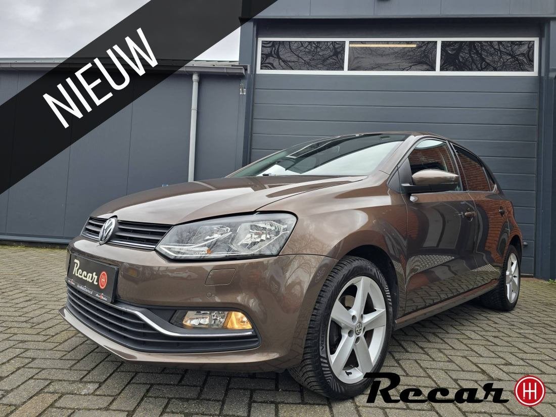 Volkswagen Polo - 1.2 TSI Highline/5Drs/StoelVrw/Navi/Pdc/Mo, Auto's, Euro 6, Bruin, Bedrijf, Handgeschakeld