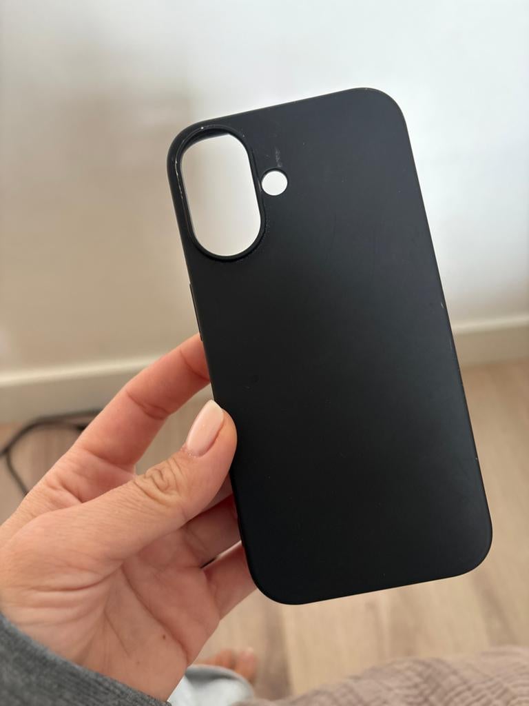 Zwart iPhone hoesje - Zo goed als nieuw, gratis af te halen, Zwart, Overige merken, Hoesje of Tasje, Zo goed als nieuw