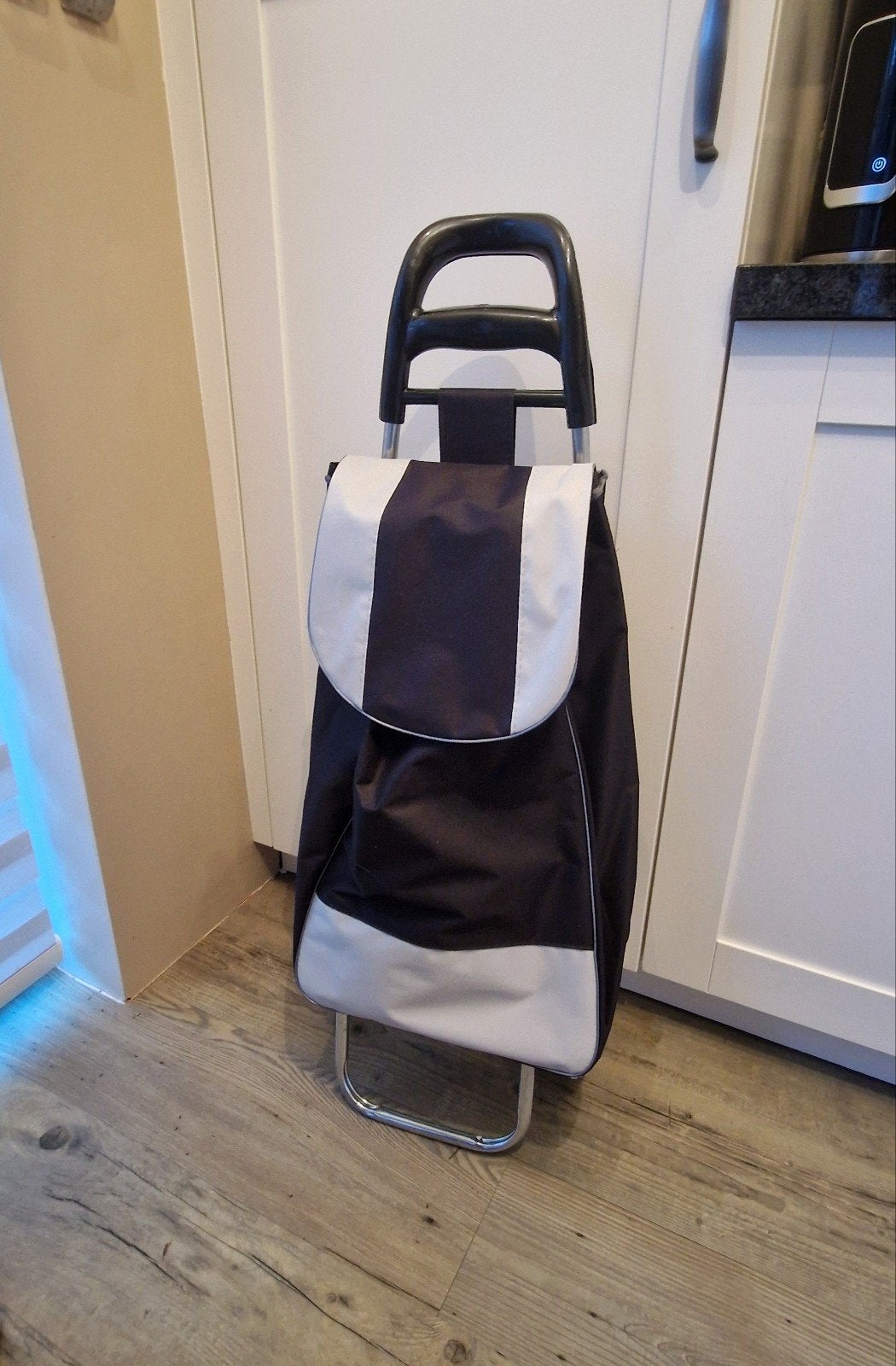 Boodschappentrolley 35 liter | Inklapbaar | Zwart-wit, Ophalen of Verzenden, Nieuw