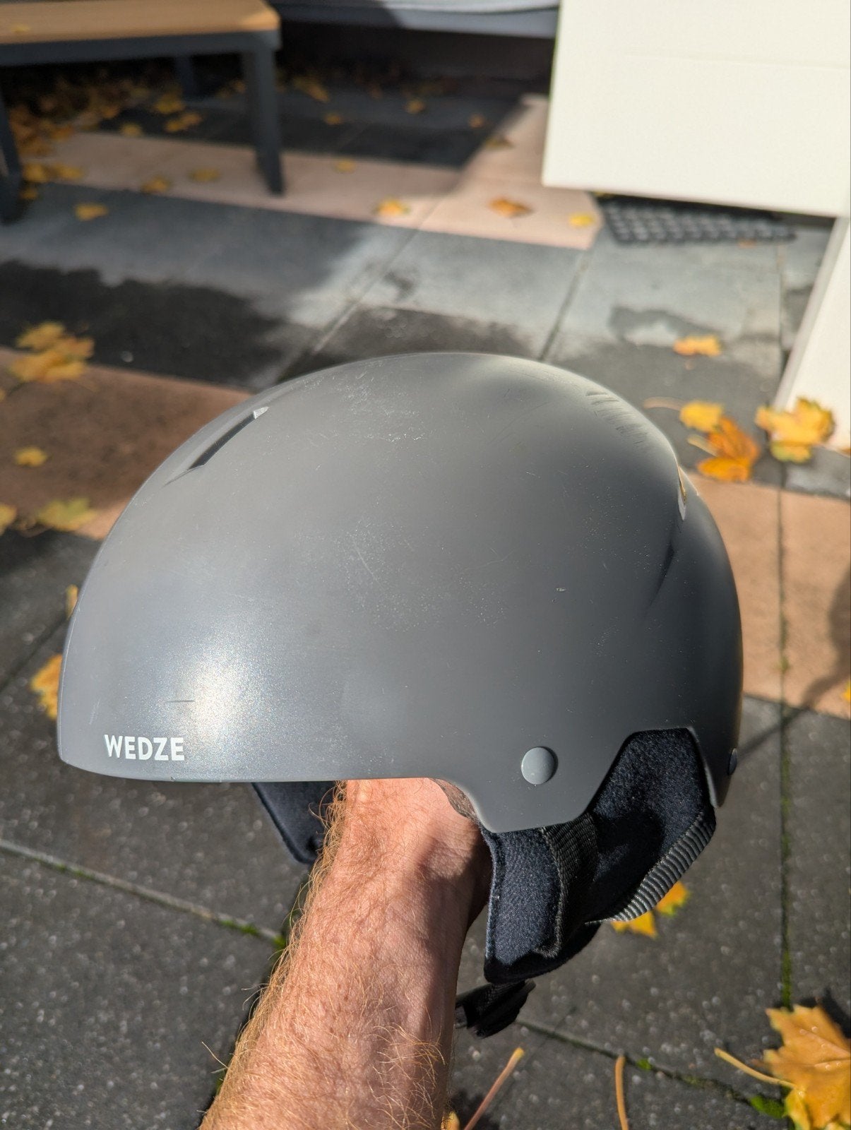 Skihelm Wedze Quechua H190 grijs 56-59cm, Ophalen of Verzenden, Gebruikt, Helm of Bescherming