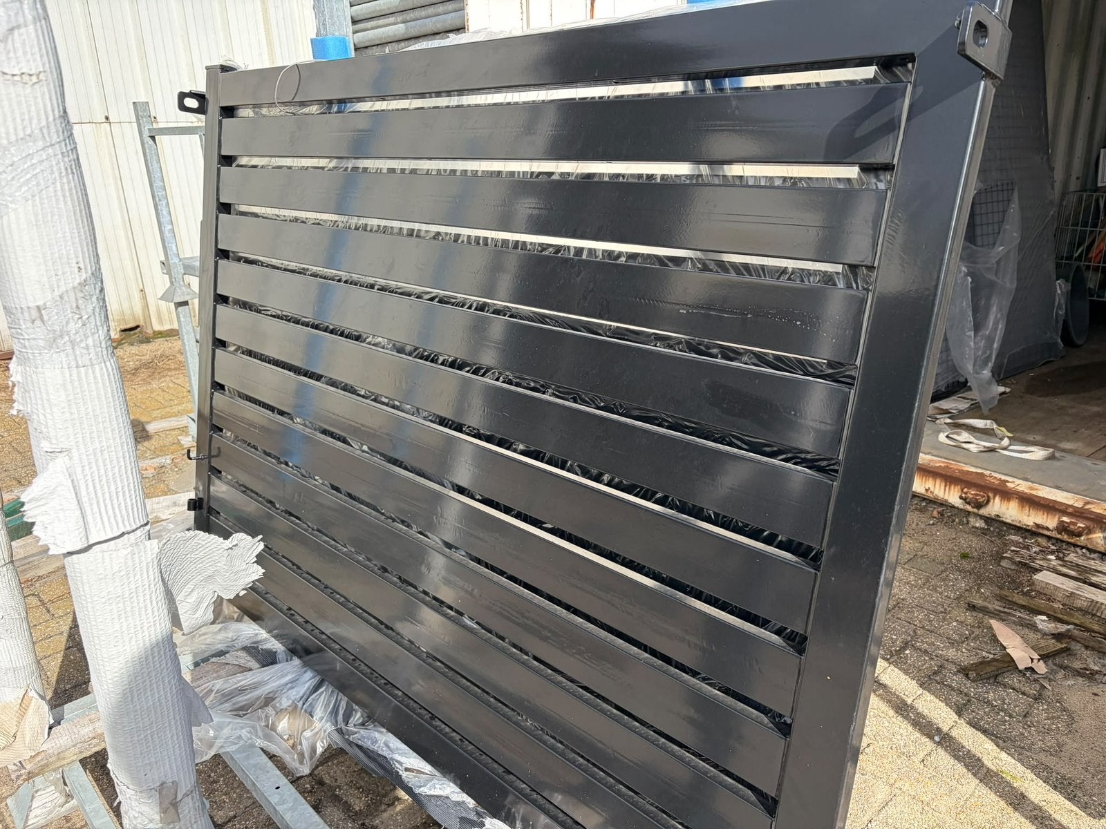 Komt binnen zware sierpoort inrijpoort tuinpoort, Ophalen, 100 tot 150 cm, Nieuw, IJzer