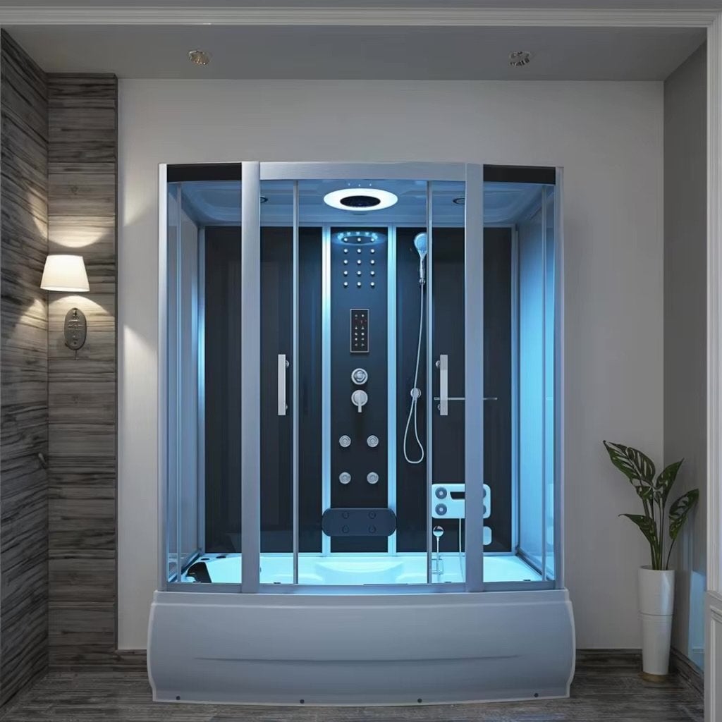 Luxe Douchecabine met Bad en Hydromassage - Nieuw, Doe-het-zelf en Verbouw, Ophalen, Nieuw, Glas, Douche