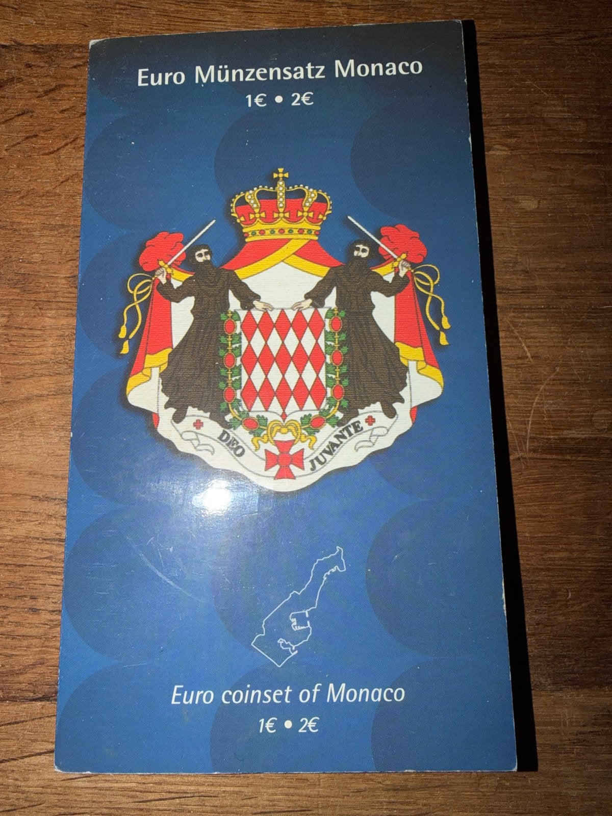 Monaco Euro Coincard Set 2001 - 1 en 2 Euro, Ophalen of Verzenden, Monaco, Overige waardes, Setje