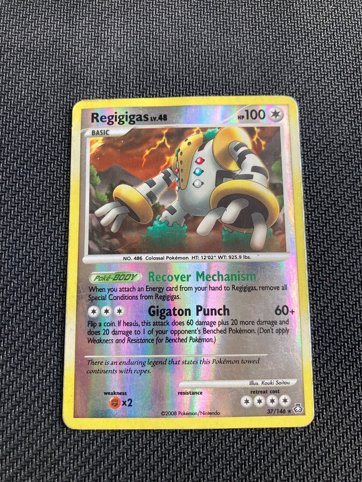 Pokemon kaart Regigigas Reverse Holo, Ophalen of Verzenden, Zo goed als nieuw