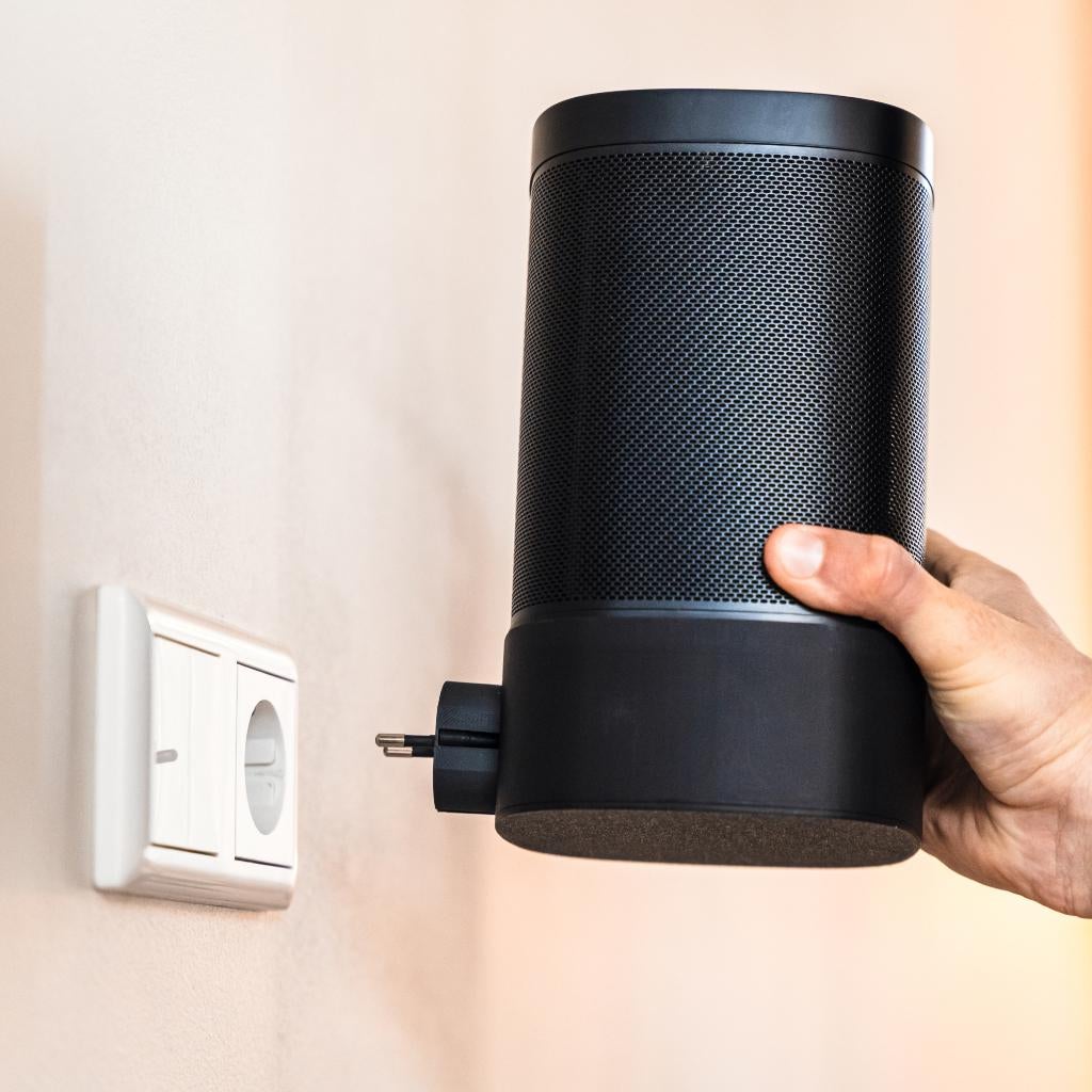 Sonos One / Play:1 stopcontacthouder zwart | Muurbeugel, Verzenden, Overige typen, Nieuw, Sonos