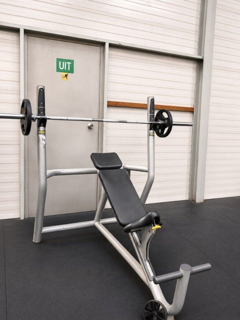 Technogym Incline Bench Press, Ophalen of Verzenden, Zo goed als nieuw