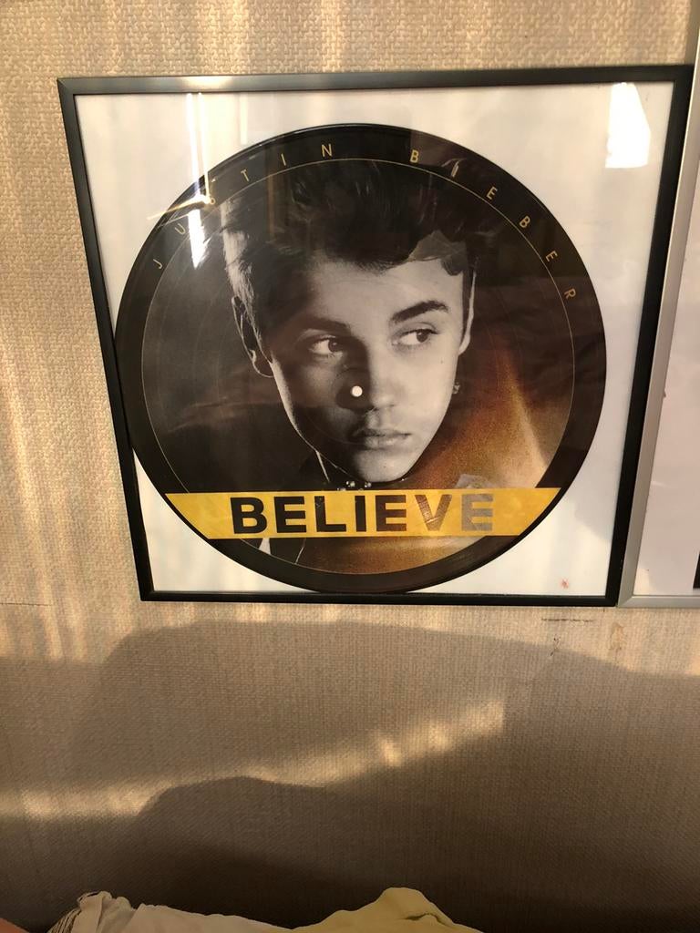 Justin bieber picture disc alleen als vip toen te koop, Ophalen of Verzenden, Nieuw, Cd of Plaat, Gesigneerd