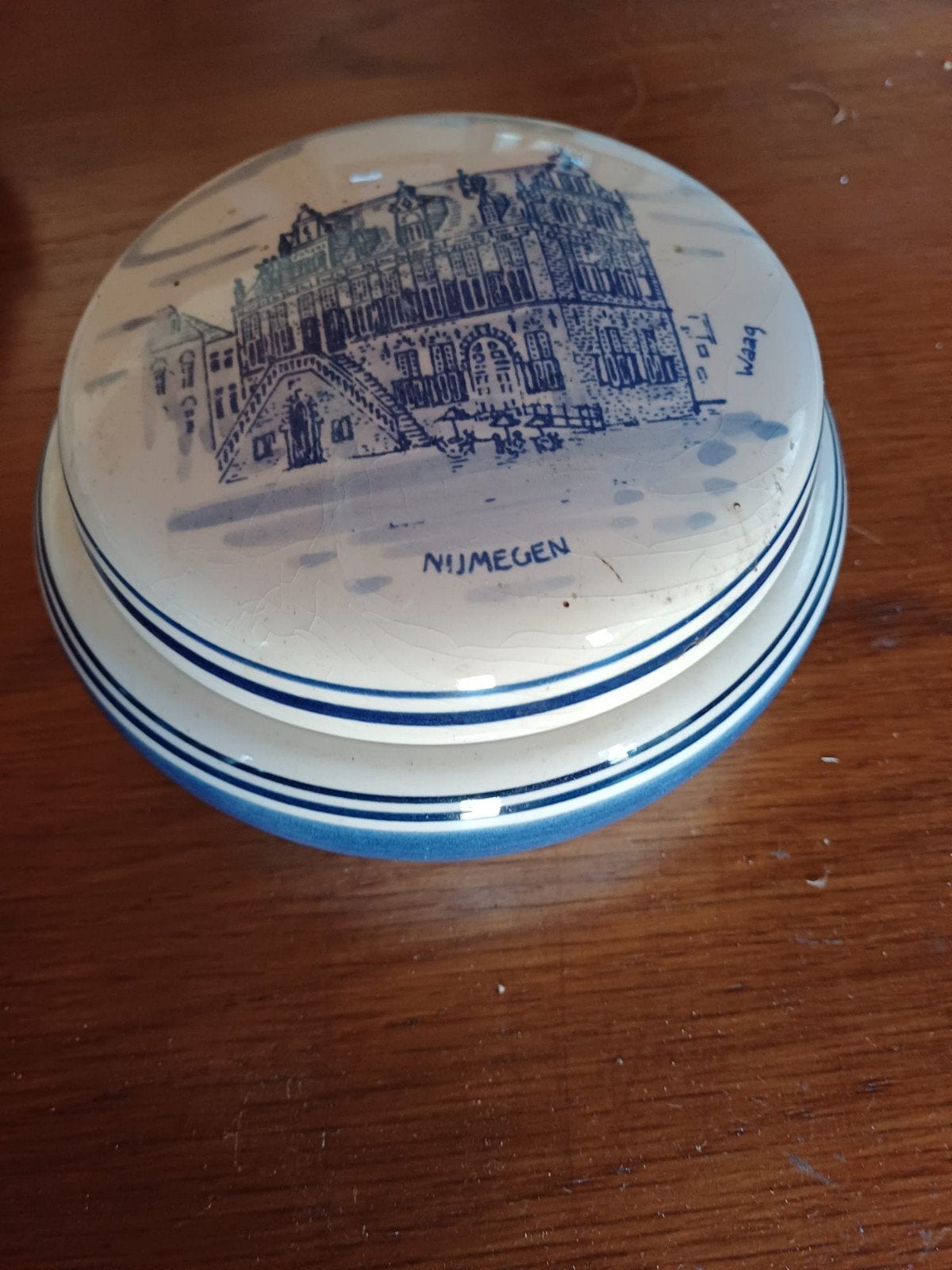 Delfts Blauw Bakje - De Waag Nijmegen, Ophalen of Verzenden