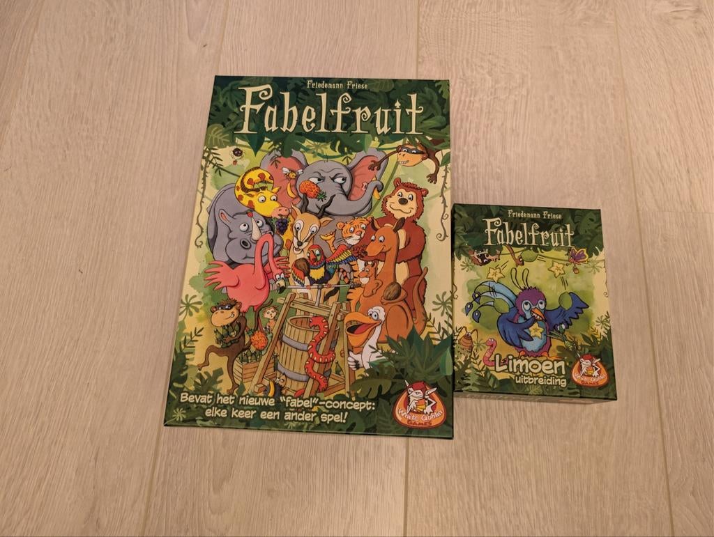 FabelFruit Bordspel met uitbreiding Limoen, Hobby en Vrije tijd, Gezelschapsspellen | Bordspellen, Zo goed als nieuw, Een of twee spelers