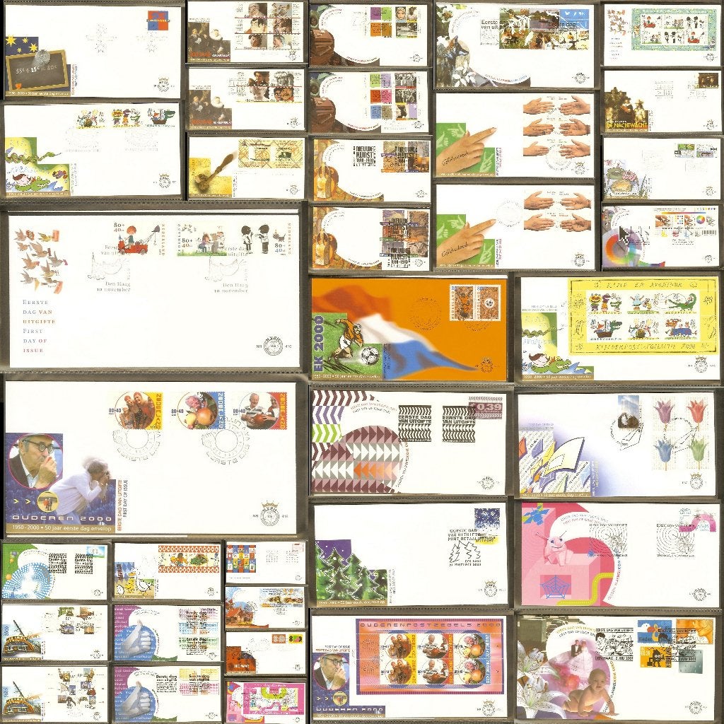 Leuk setje van 36 FDC's Nederland tussen 1999 en 2001 [X25e], Ophalen of Verzenden, Nederland