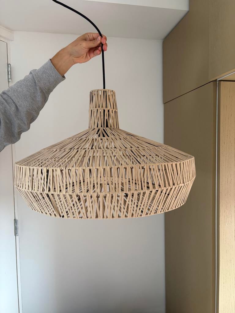 Hanglamp Light & Living Masey Suede 59x35, Ophalen, Zo goed als nieuw