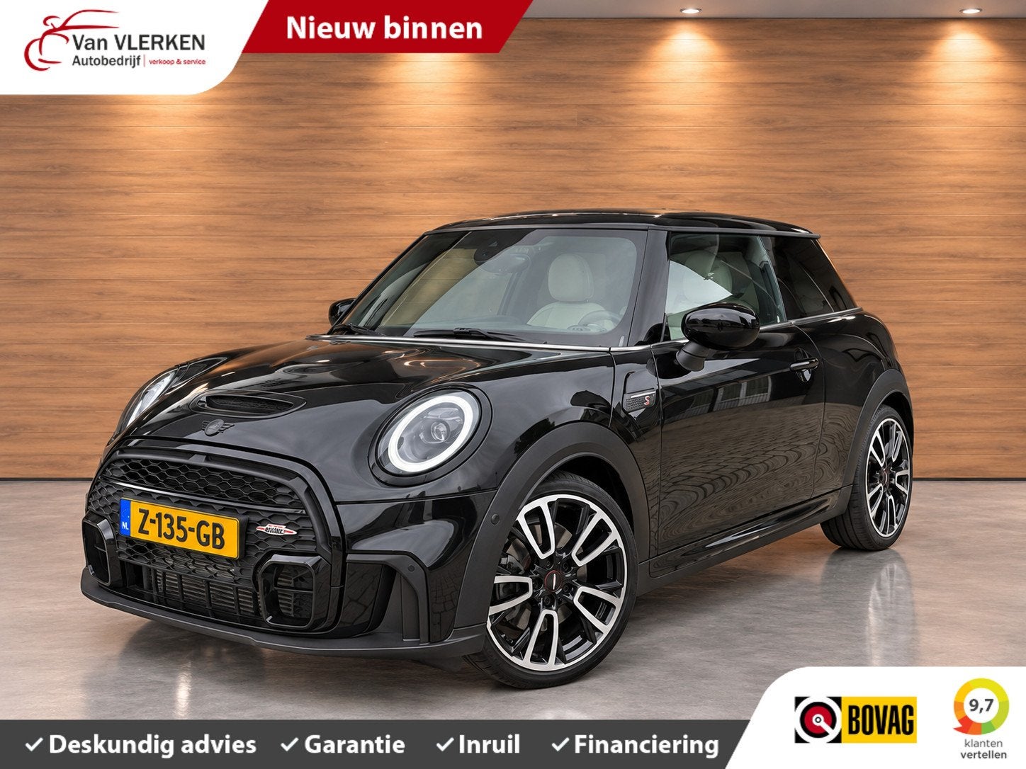 Mini 3-Deurs 2.0 Cooper S Rockingham GT Edition J WORKS, Gebruikt, Euro 6, 4 stoelen, Zwart