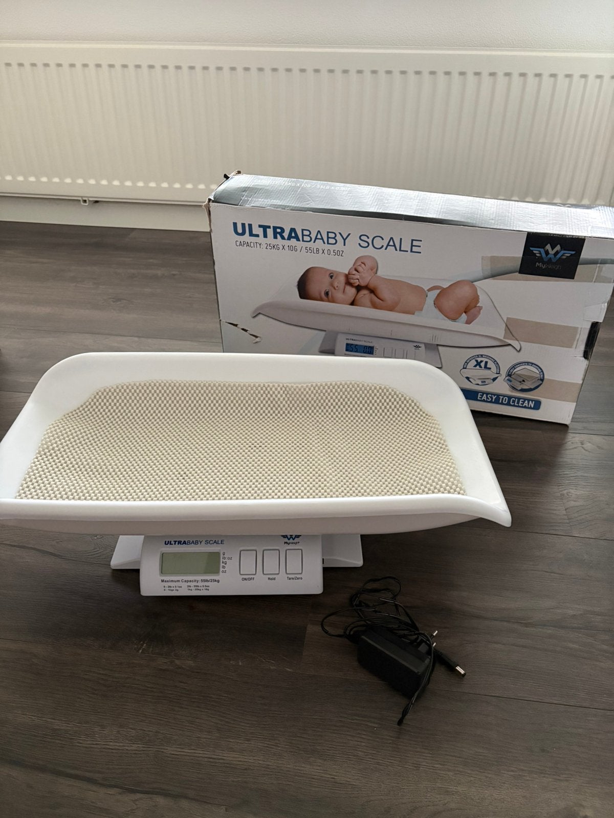 Baby weegschaal zgan, Ophalen, 1 tot 500 gram, Zo goed als nieuw, Personenweegschaal