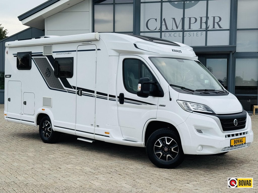 Knaus Vansation 650 TI VOL OPTIES 2x Lithium Accu 2x Airco, Caravans en Kamperen, Standaard zit, Ringverwarming, Fiat, 6 tot 7 meter