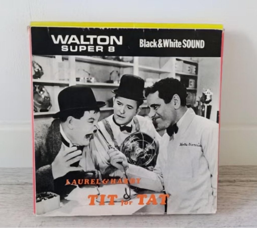 Tit for Tat super 8 mm Laurel and Hardy, Ophalen of Verzenden, 8mm film