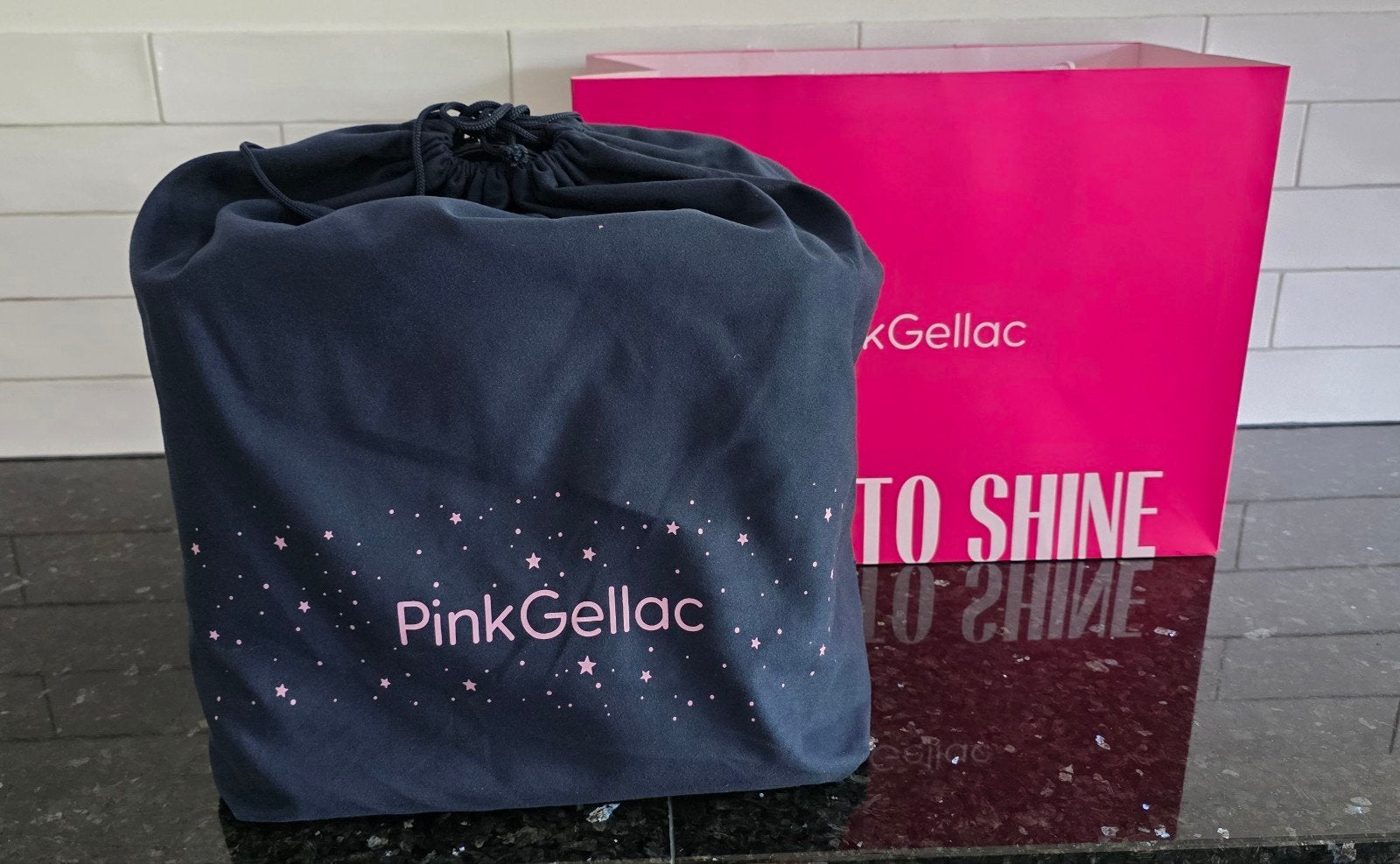 Pink Gellac Lim. Edition Deep Blue Case & Complete Set, Overige kleuren, Ophalen of Verzenden, Zo goed als nieuw, Handen en Nagels