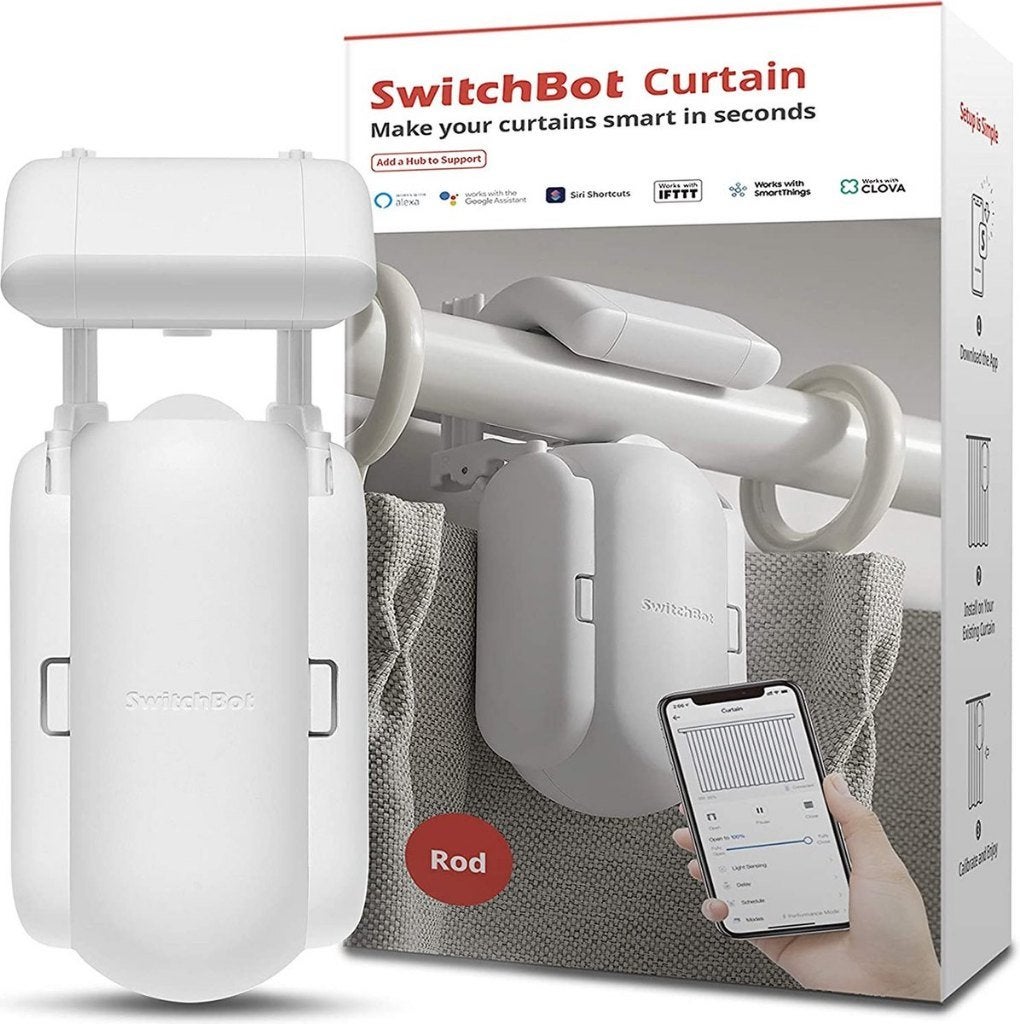 Switch Curtain (Rod/Roede) Automatisch gordijn, 200 cm of meer, Ophalen of Verzenden, Zo goed als nieuw, 200 cm of meer