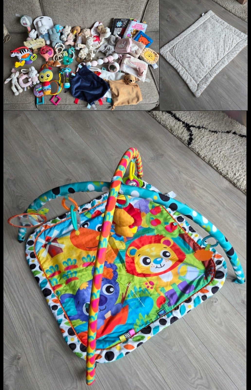 Babyspeelgoed incl babygym en boxkleed, Ophalen, Gebruikt