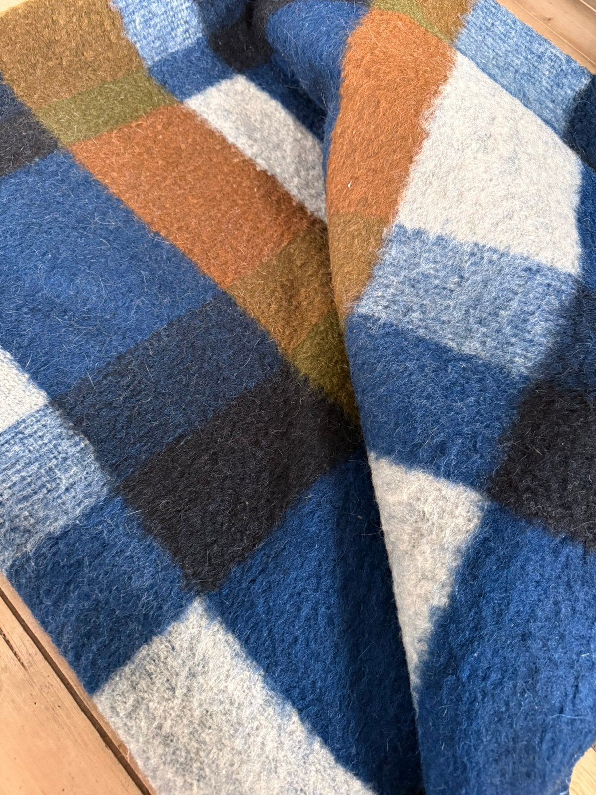 Vintage AaBe scheerwollen deken – 150x220 cm, Ophalen, Zo goed als nieuw