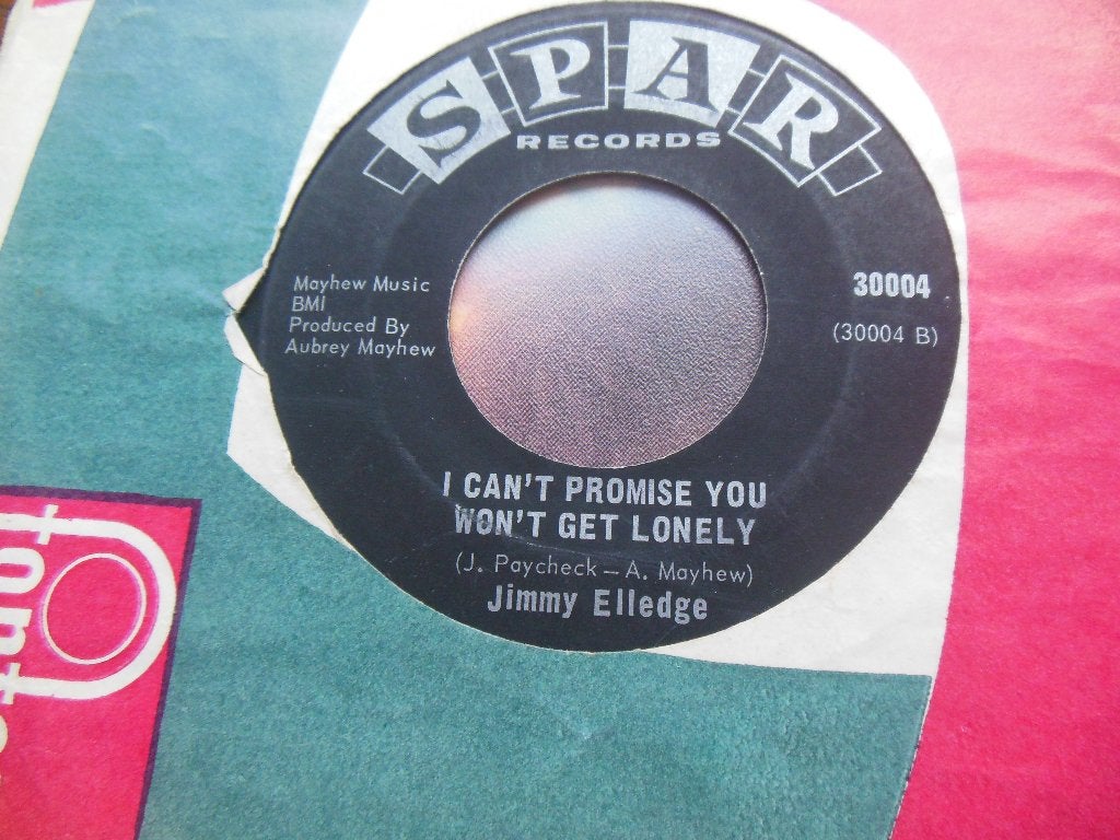 single spar records jimmy elledge 45rpm jukebox vinyl 7inch, Ophalen of Verzenden, Gebruikt, 7 inch, Single
