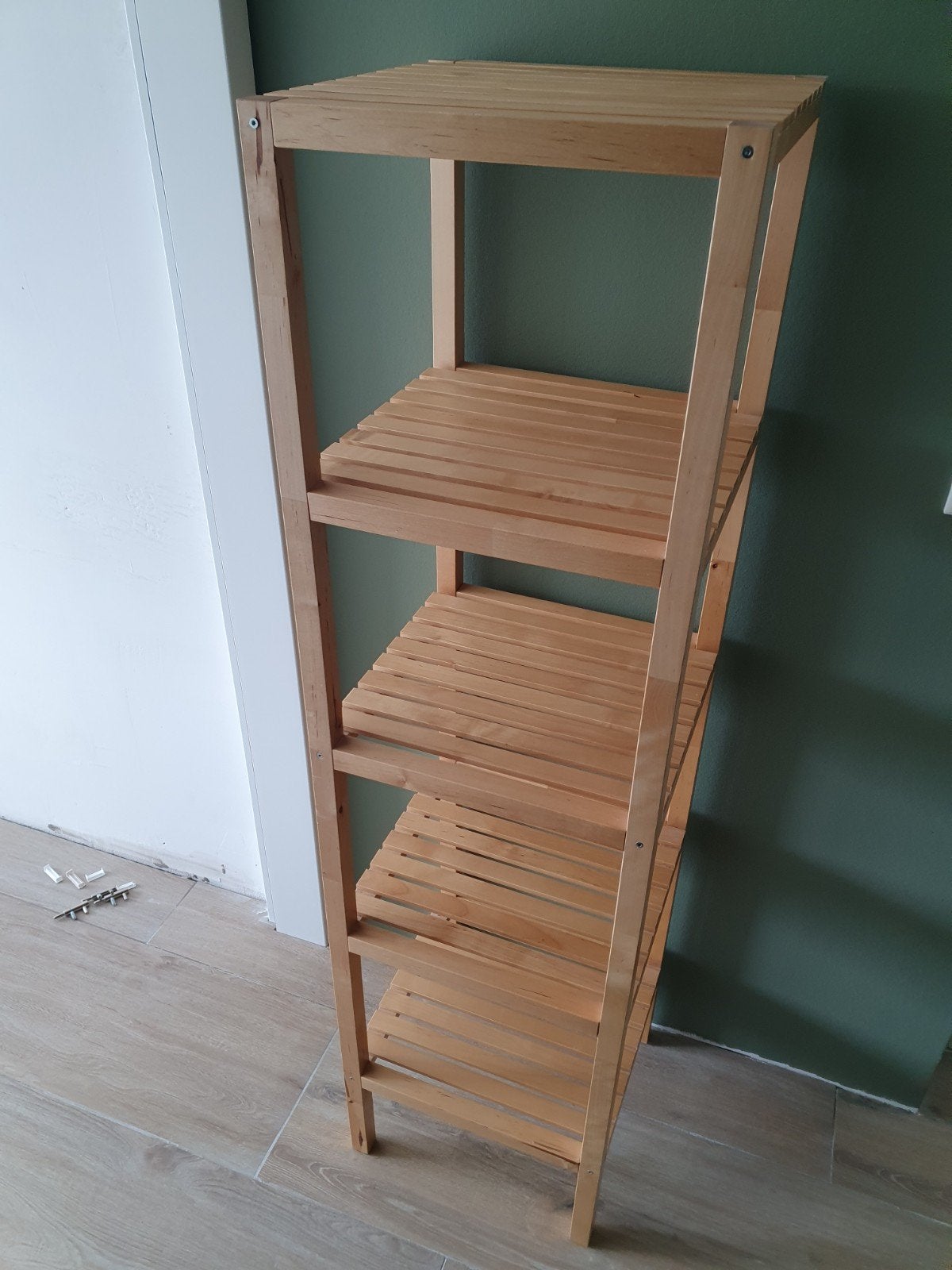 Ikea Molger badkamerrek - hout, Ophalen, Zo goed als nieuw