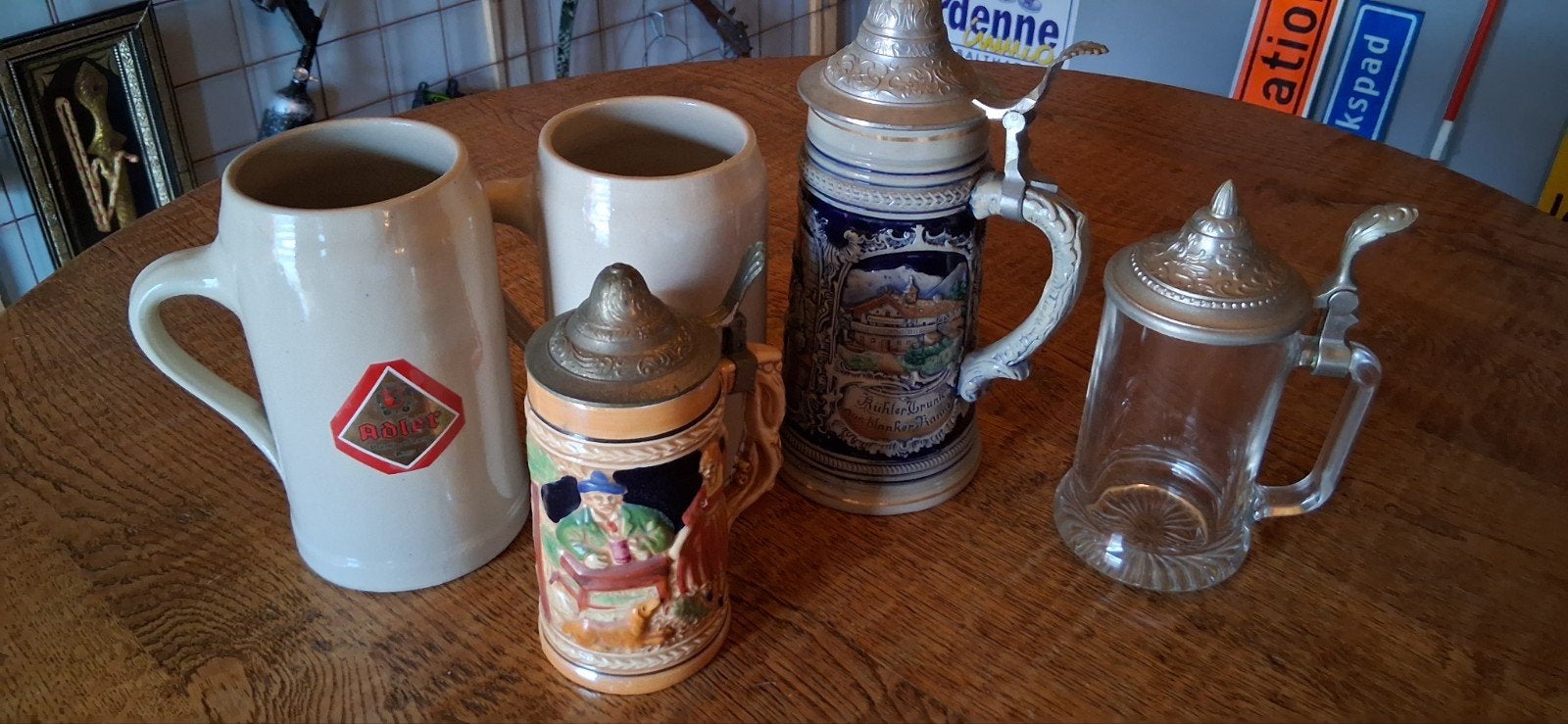 bierpullen pullen bier 5 st, Ophalen, Overige merken