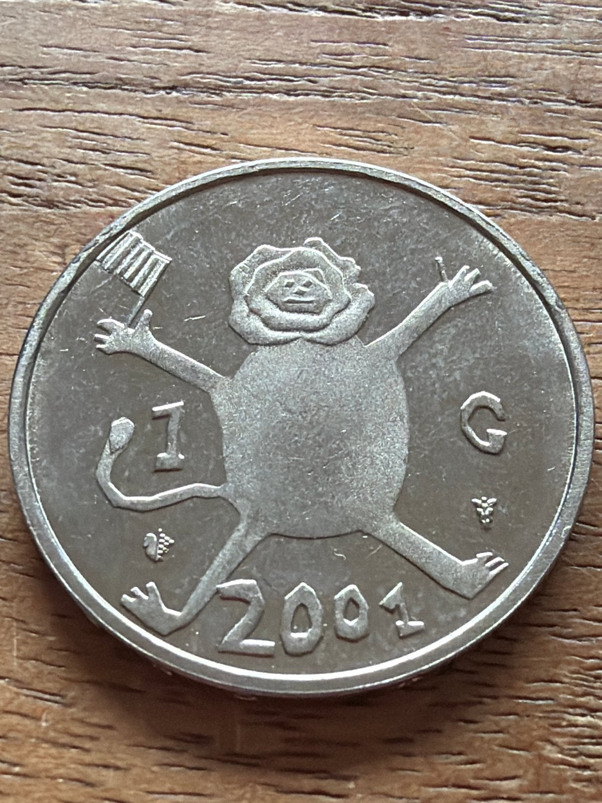 Nederland 1 gulden 2001 "Het leeuwtje" Beatrix, Ophalen of Verzenden, Koningin Beatrix, 1 gulden, Losse munt