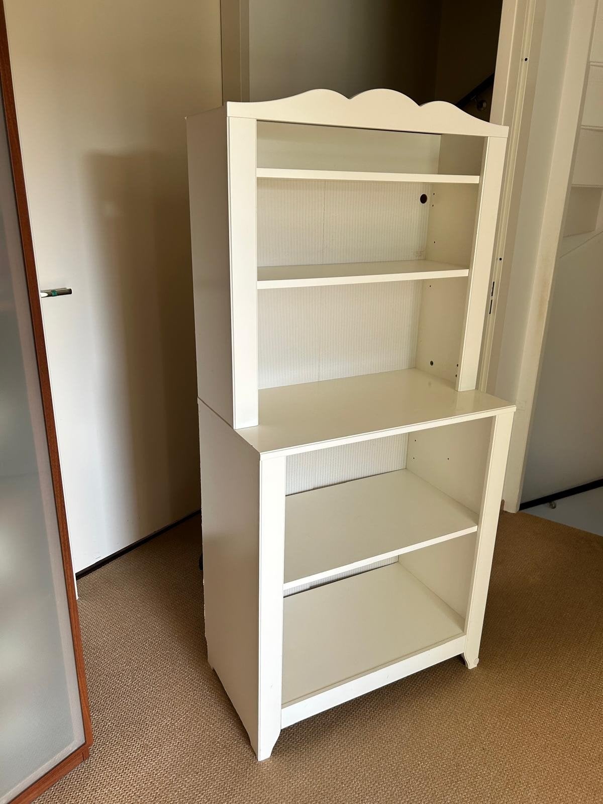 Witte Boekenkast met Open Vakken - Ideaal voor Kinderkamer, Met plank(en), Gebruikt, Klassiek, Kinderkamer, 150 tot 200 cm