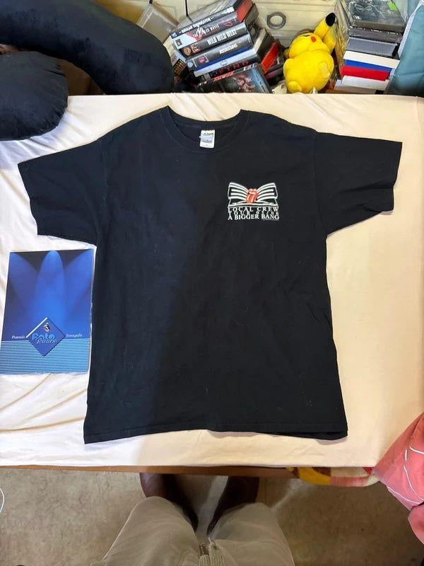 Rolling Stones Tour: A Bigger Bang Local Crew XL T Shirt, Zwart, Maat 56/58 (XL), Ophalen of Verzenden, Gedragen