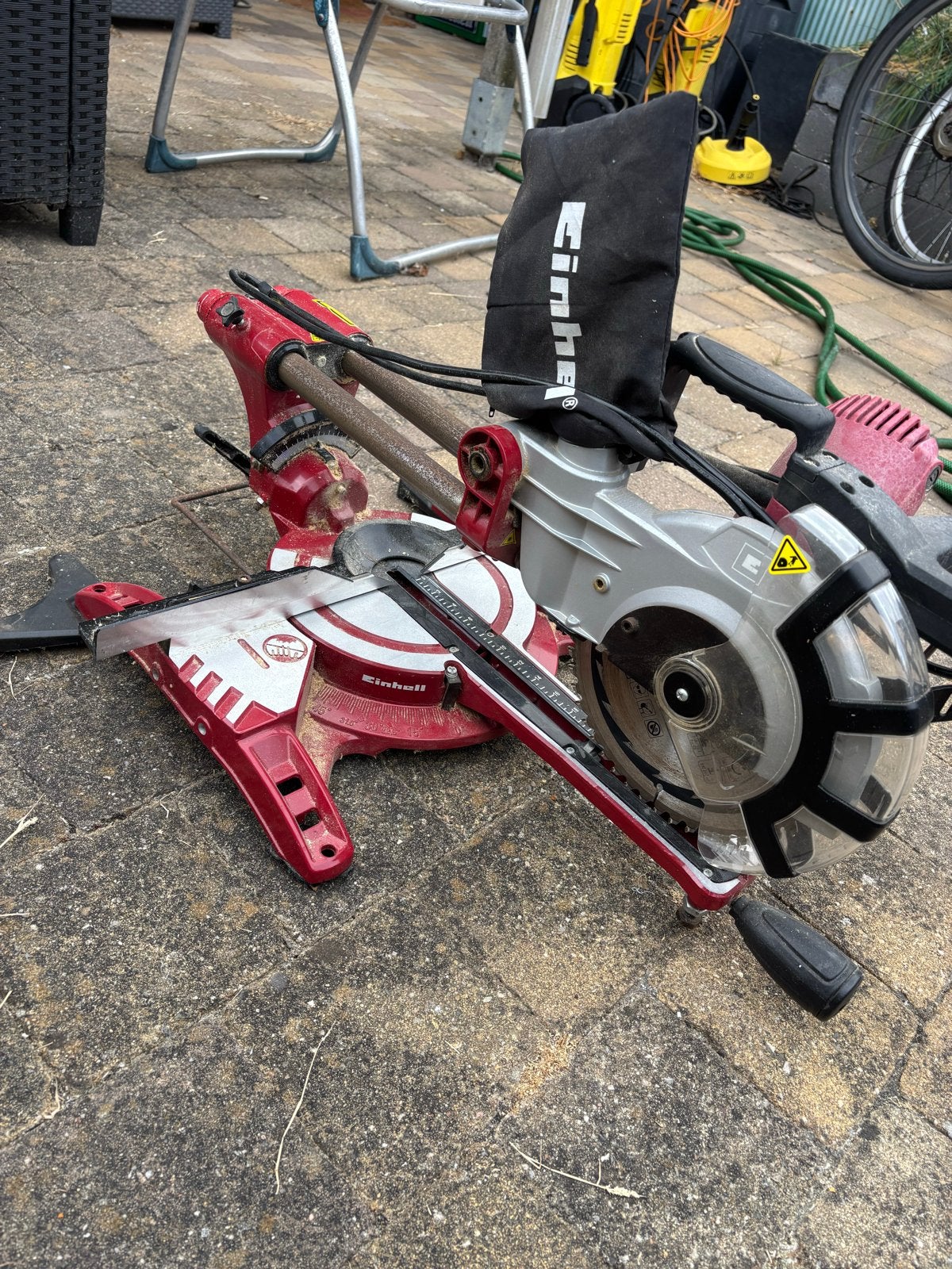 Einhell Afkortzaag - Gebruikt maar functioneel, Ophalen, Gebruikt, 600 tot 1200 watt, Afkortzaag