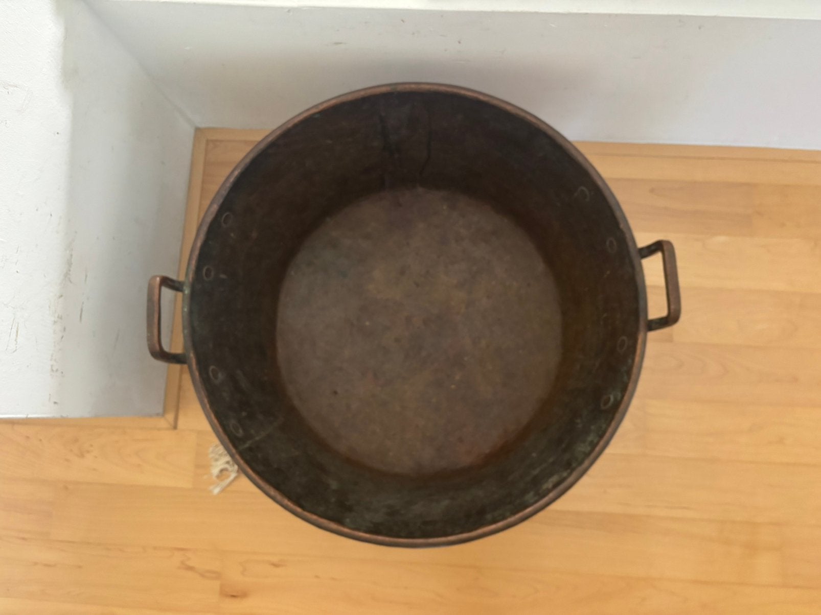 Koperen ketel - bak voor hout - ongeveer 10 kilo, Ophalen, Gebruikt, Overige materialen