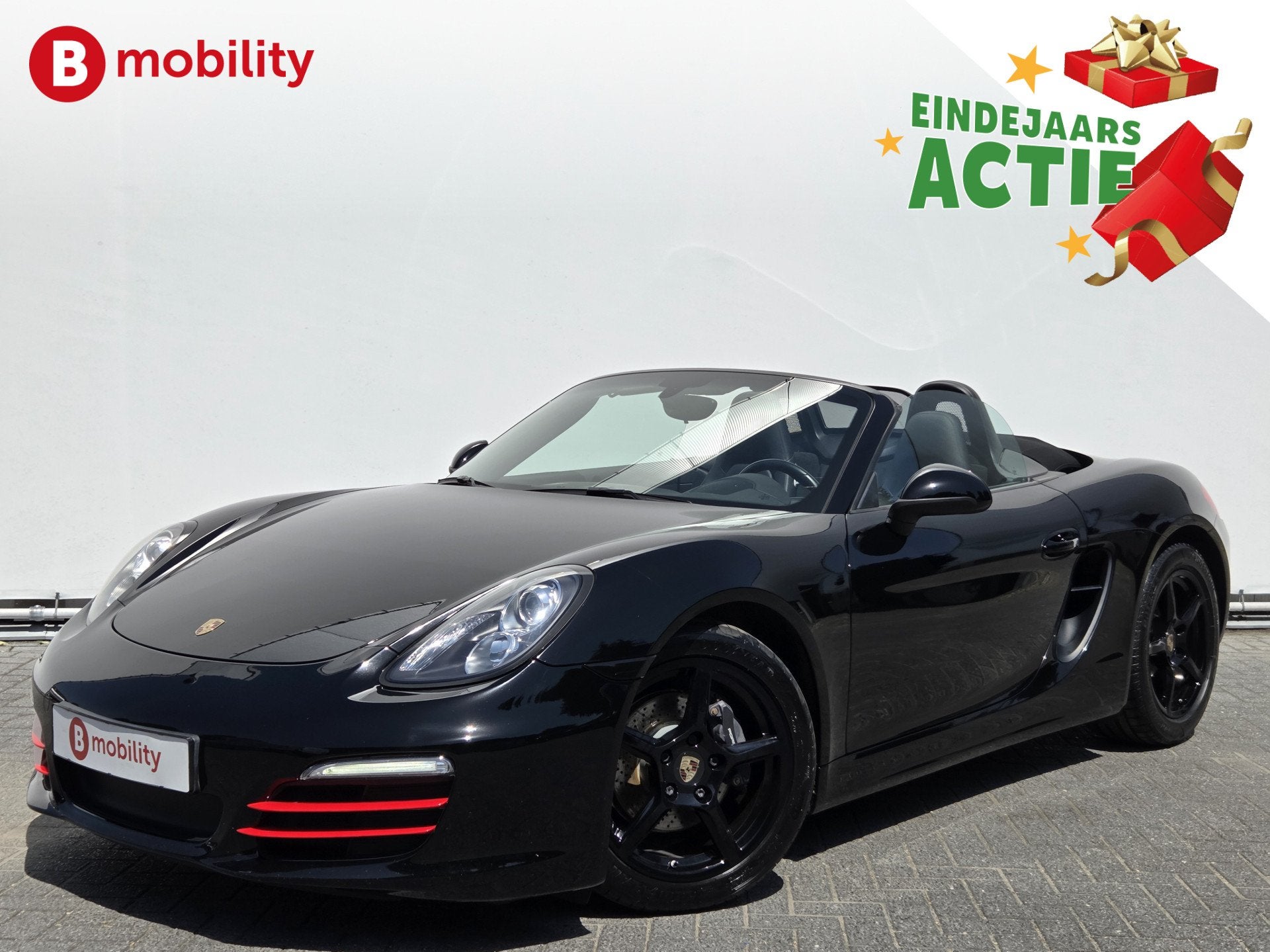 Porsche Boxster 981 2.7 6-Cilinder Leer Stoelverwaming/Venti, Auto's, Euro 5, Achterwielaandrijving, Gebruikt, Zwart