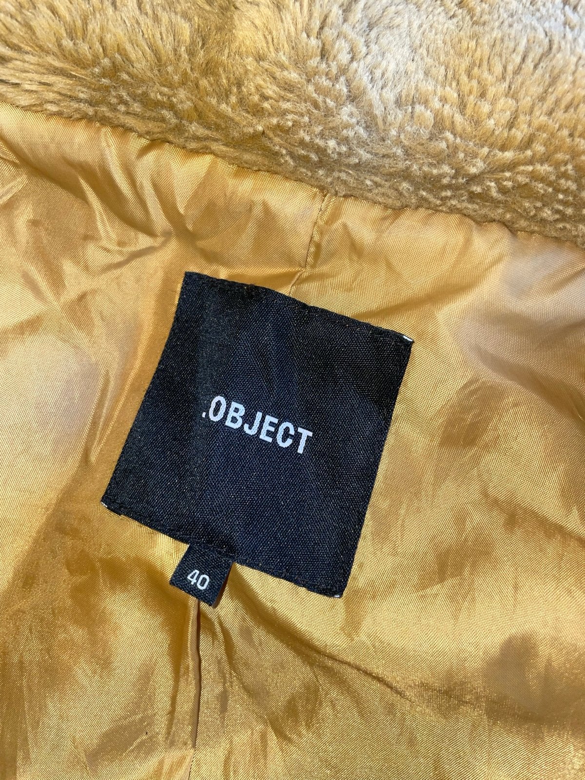 Stijlvolle .OBJECT teddy jas - Maat 40, Ophalen of Verzenden, Zo goed als nieuw, Maat 38/40 (M), Geel