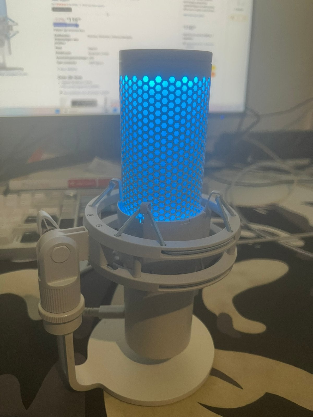 HyperX Quadcast 2 Frost USB-microfoon, Ophalen of Verzenden, Zo goed als nieuw