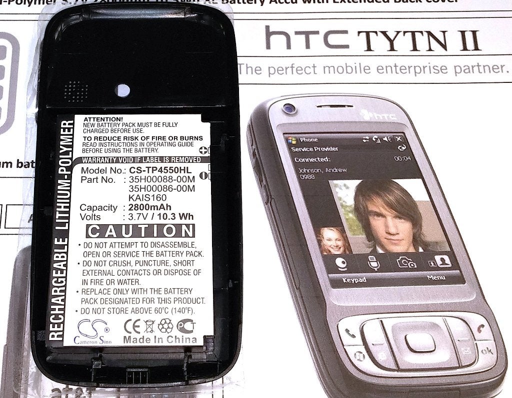 CS-TP4550HL KAIS160 HTC TyTn II 3.7V 2800mA 10.3Wh Accu XXL, Ophalen of Verzenden, Nieuw, Verhoogde capaciteit