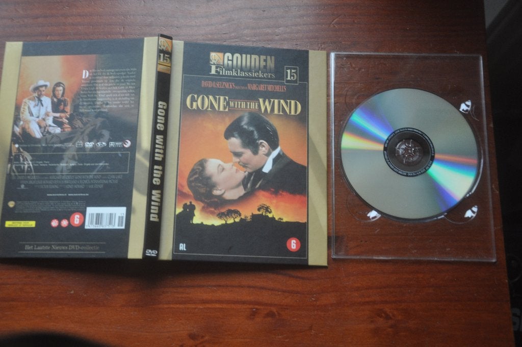 DVD Gone with the Wind, Cd's en Dvd's, Dvd's | Klassiekers, Alle leeftijden, Drama, Ophalen of Verzenden, Zo goed als nieuw