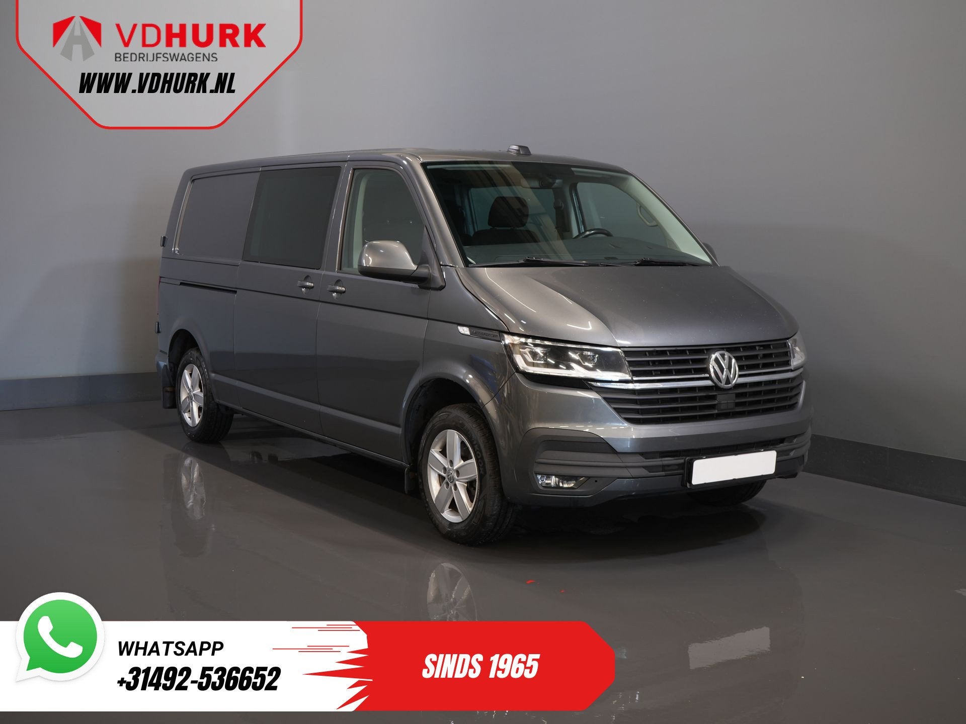 Volkswagen Transporter 2.0 TDI 150 pk DSG Aut. L2 DC Dubbel, Stof, Gebruikt, 4 cilinders, 150 pk