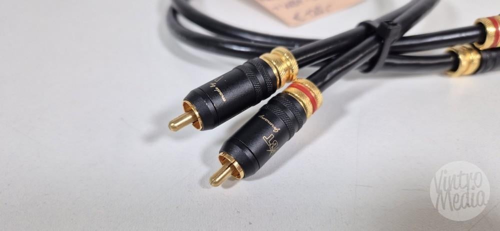 Melody Interlink RCA Kabel met WBT-0147 Pluggen | 0,5 Meter, Ophalen of Verzenden, Gebruikt, Minder dan 2 meter, Interlink-kabel