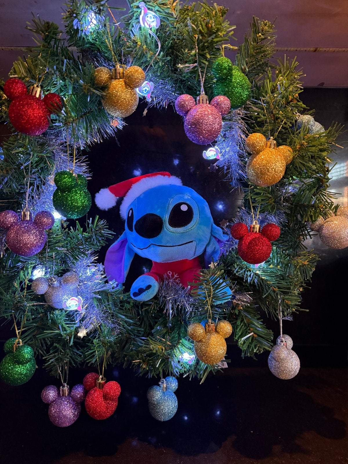 Kerstkrans disney Stitch, Verzenden, Nieuw
