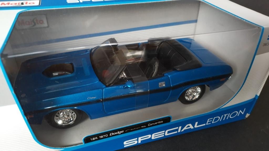 Dodge Challenger Rt Convertible 1970 1:24 Maisto Pol, Maisto, Auto, Verzenden, .