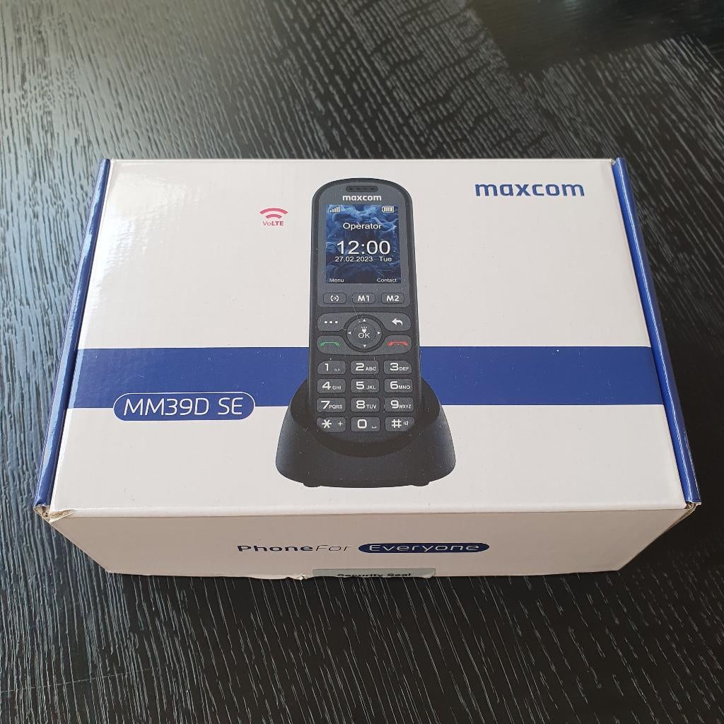 Desktop huistelefoon Maxcom MM39D 4G simkaart, Telecommunicatie, Ophalen of Verzenden, Zo goed als nieuw, 1 handset