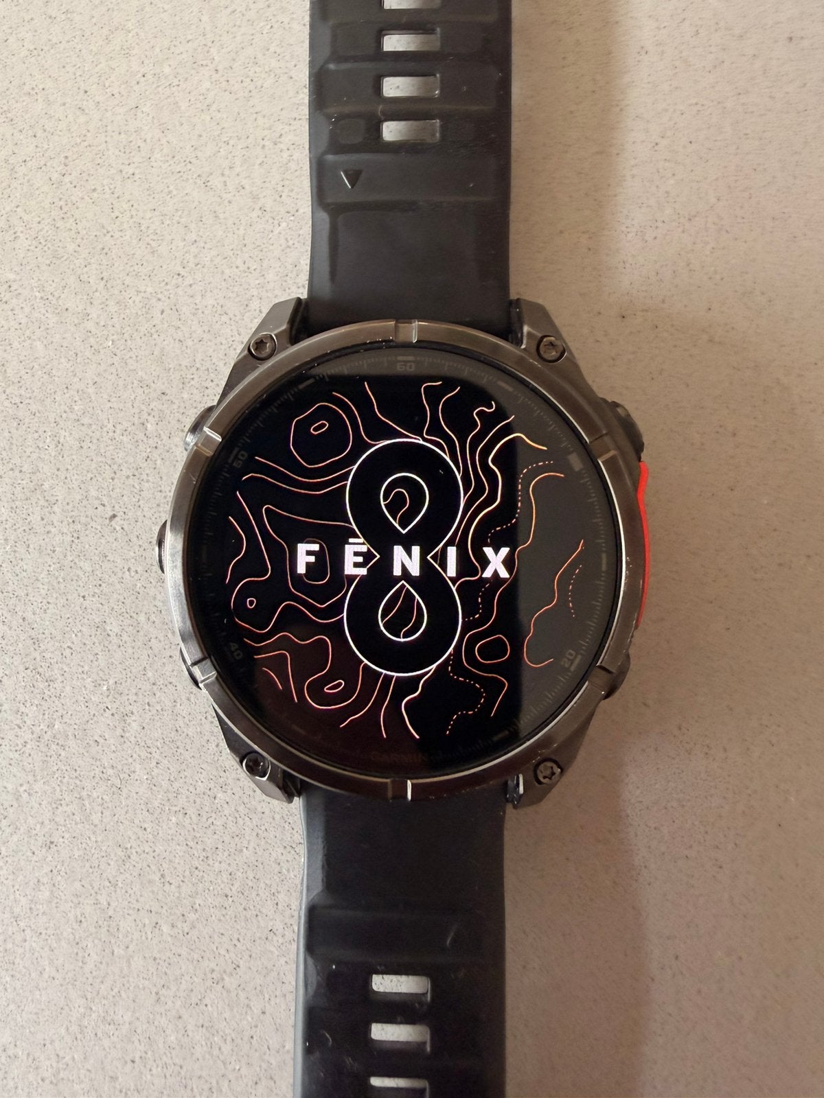 Garmin Fenix 8 Amoled 47 mm, GARMIN, Afstand, Zwart, Ophalen of Verzenden